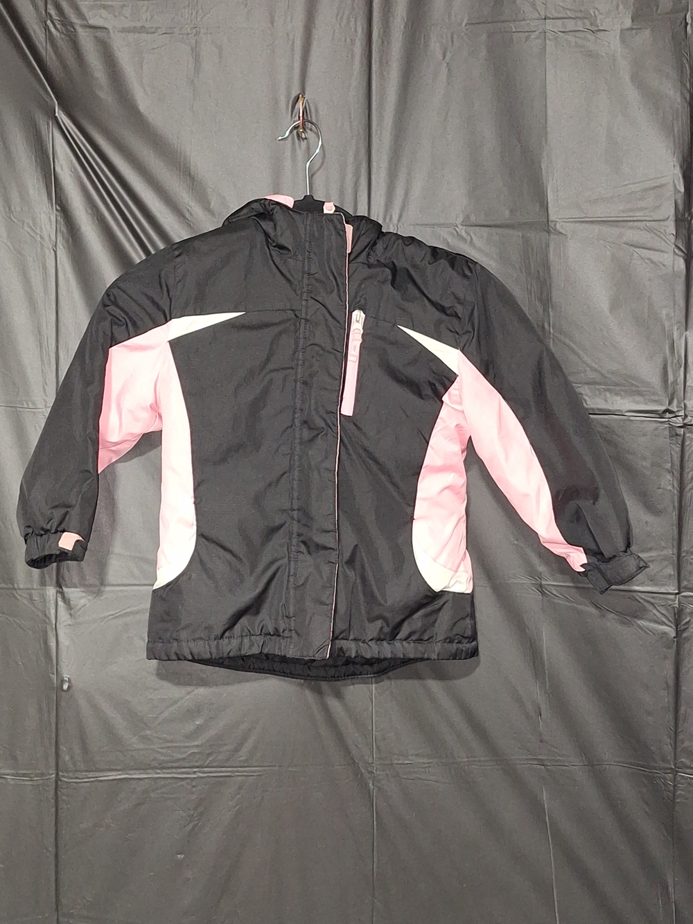 Toddler Sz 3t Black and Pink Hooded Winter Jacket
